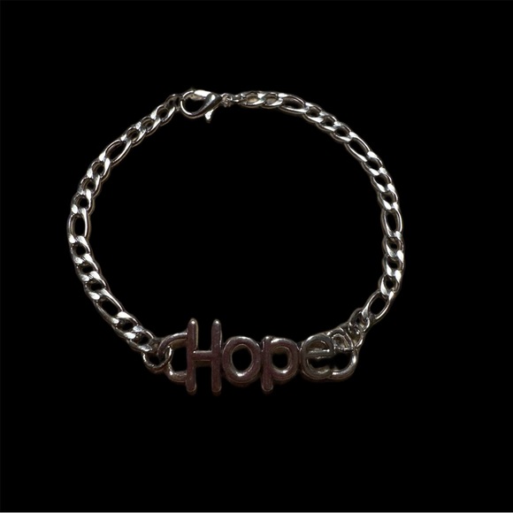 Hope Bracelet-Silvertone - Picture 3 of 3
